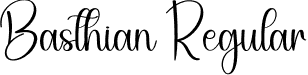 Basthian Regular font - Basthian.otf