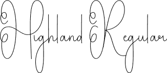 Highland Regular font - Highland.otf