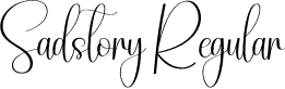 Sadstory Regular font - Sadstory.otf