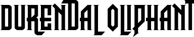 Durendal Oliphant font - durendalandoliphantregular-lvwl4.ttf