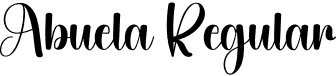 Abuela Regular font - Abuela.otf