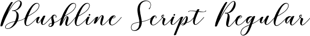 Blushline Script Regular font - Blushline-Script.otf