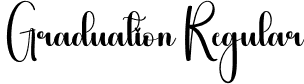 Graduation Regular font - Graduation.otf