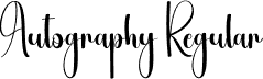 Autography Regular font - Autography.otf