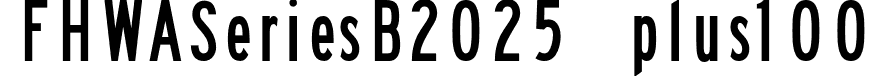 FHWASeriesB2025 plus100 font - Fhwaseriesb2025plus100-3le8X.otf