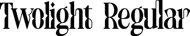 Twolight Regular font - Twolight-Regular.otf