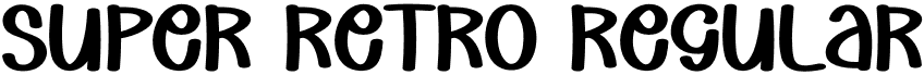 Super Retro Regular font - Super-Retro.otf