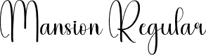 Mansion Regular font - Mansion.otf