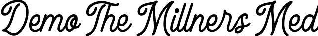 Demo The Millners Med font - demothemillnersmed-lvyl5.otf