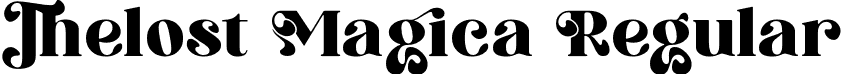 Thelost Magica Regular font - ThelostMagica-Regular.otf