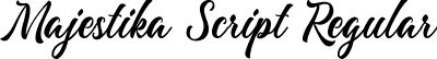 Majestika Script Regular font - Majestika DEMO.ttf