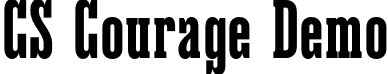 CS Courage Demo font - CSCourage-Regular_demo.otf