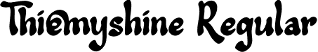 Thiemyshine Regular font - Thiemyshine-Demo.otf