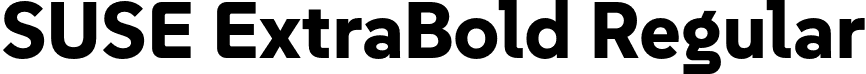 SUSE ExtraBold Regular font - SUSE-ExtraBold.otf