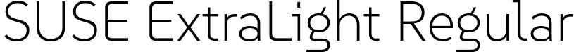 SUSE ExtraLight Regular font - SUSE-ExtraLight.otf