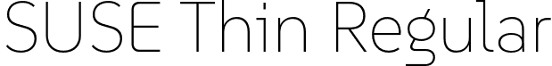 SUSE Thin Regular font - SUSE-Thin.otf