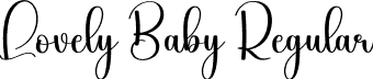 Lovely Baby Regular font - Lovely-Baby.otf