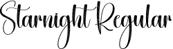 Starnight Regular font - Starnight.otf