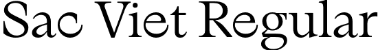 Sac Viet Regular font - sacviet.otf