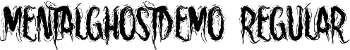 MentalGhostDemo Regular font - MentalGhostDemoRegular.ttf