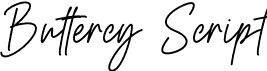 Buttercy Script font - Buttercy-Script.otf