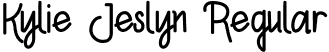 Kylie Jeslyn Regular font - Kylie Jeslyn.otf