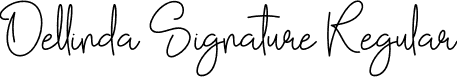 Dellinda Signature Regular font - Dellinda-Signature.otf