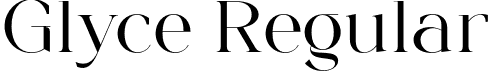 Glyce Regular font - glyce-regular.otf