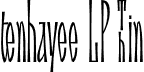 tenhayee LP Thin font - tenhayeeLP-Thin.otf