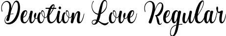 Devotion Love Regular font - Devotion Love.otf