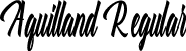 Aquilland Regular font - Aquilland.ttf