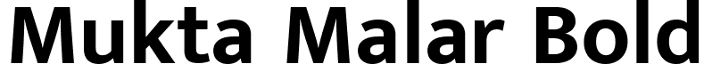 Mukta Malar Bold font - MuktaMalar-Bold.ttf