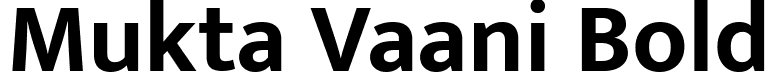 Mukta Vaani Bold font - MuktaVaani-Bold.ttf