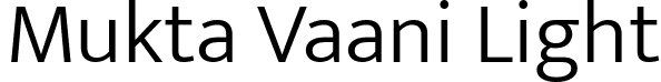 Mukta Vaani Light font - MuktaVaani-Light.ttf