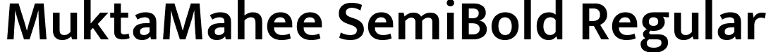 MuktaMahee SemiBold Regular font - MuktaMahee-SemiBold.ttf