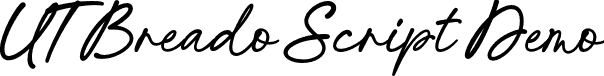 UT Breado Script Demo font - UT Breado Script Demo.otf