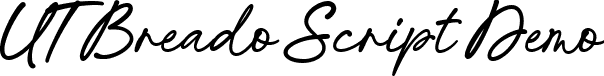 UT Breado Script Demo font - UT Breado Script Demo.ttf