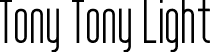 Tony Tony Light font - Tony-Tony Light.otf