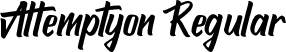 Attemptyon Regular font - Attemptyon.ttf