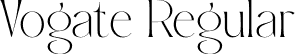 Vogate Regular font - vogate.otf