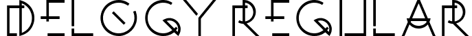 Delogy Regular font - Delogy-Regular DEMO.ttf