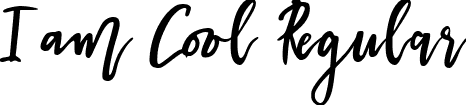 I am Cool Regular font - I am Cool.otf