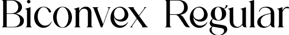 Biconvex Regular font - biconvex.otf