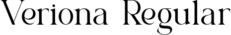 Veriona Regular font - Veriona.otf