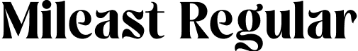 Mileast Regular font - Mileast-drqXX.otf