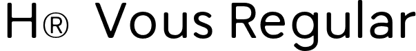 H® Vous Regular font - HevousRegular-lxp7q.otf