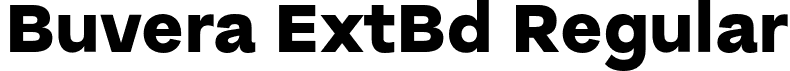 Buvera ExtBd Regular font - Buvera-ExtraBold.otf