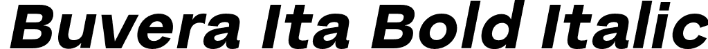 Buvera Ita Bold Italic font - Buvera-BoldItalic.otf