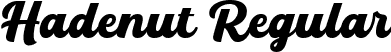 Hadenut Regular font - Hadenut.otf