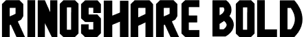 rinoshare Bold font - rinoshare bold.otf